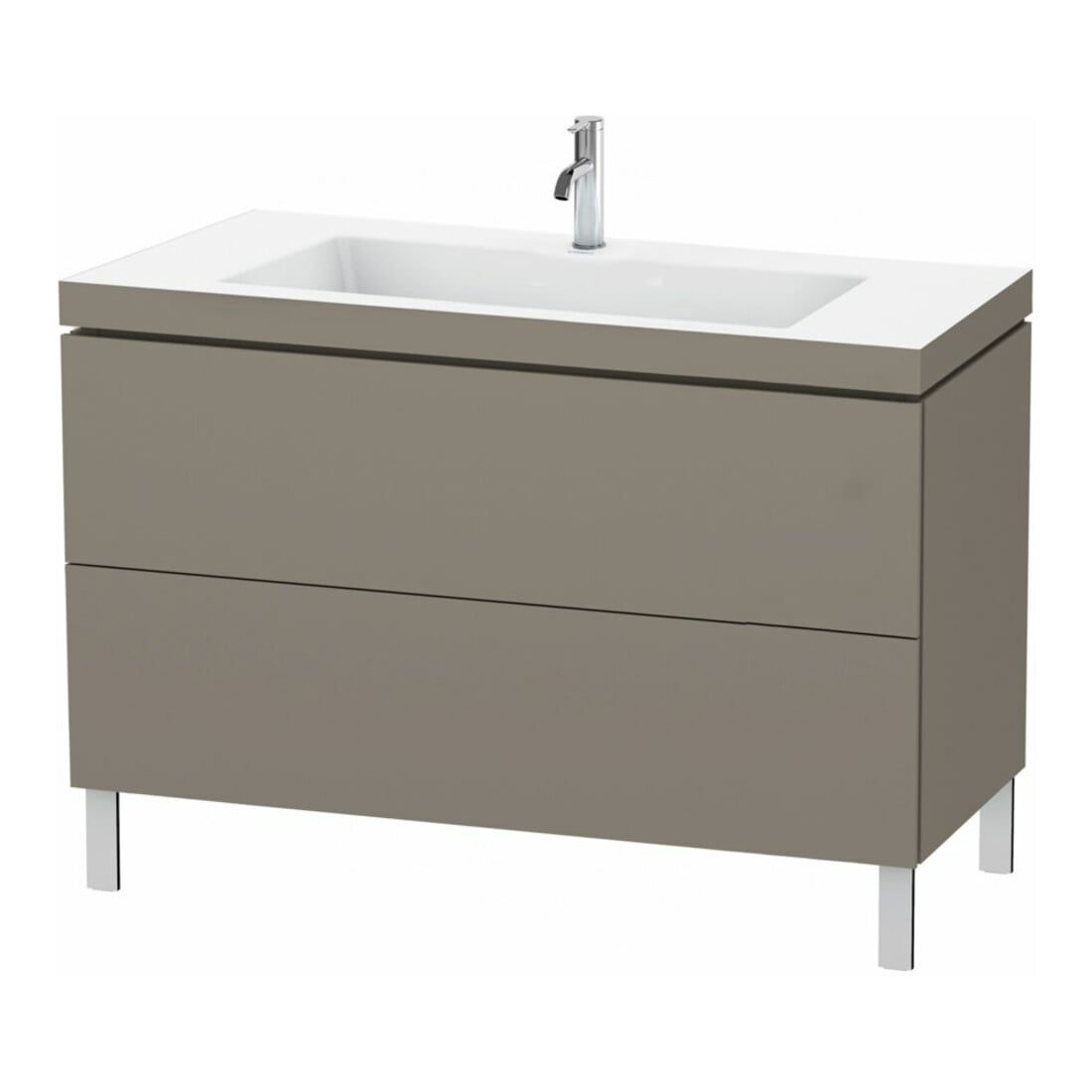 Duravit Waschtischunterschrank c-bonded L-Cube 120x48cm, 1 HL, f G m, 2 Ausz., steh.