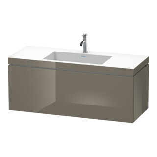 Duravit Waschtischunterschrank c-bonded L-Cube 120x48cm, 1 HL, f Gr hgl, 1 Ausz., wandhängend