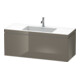 Duravit Waschtischunterschrank c-bonded L-Cube 120x48cm, 1 HL, f Gr hgl, 1 Ausz., wandhängend-1