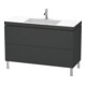 Duravit Waschtischunterschrank c-bonded L-Cube 120x48cm, 1 HL, graph ma, 2 Ausz., steh.-1