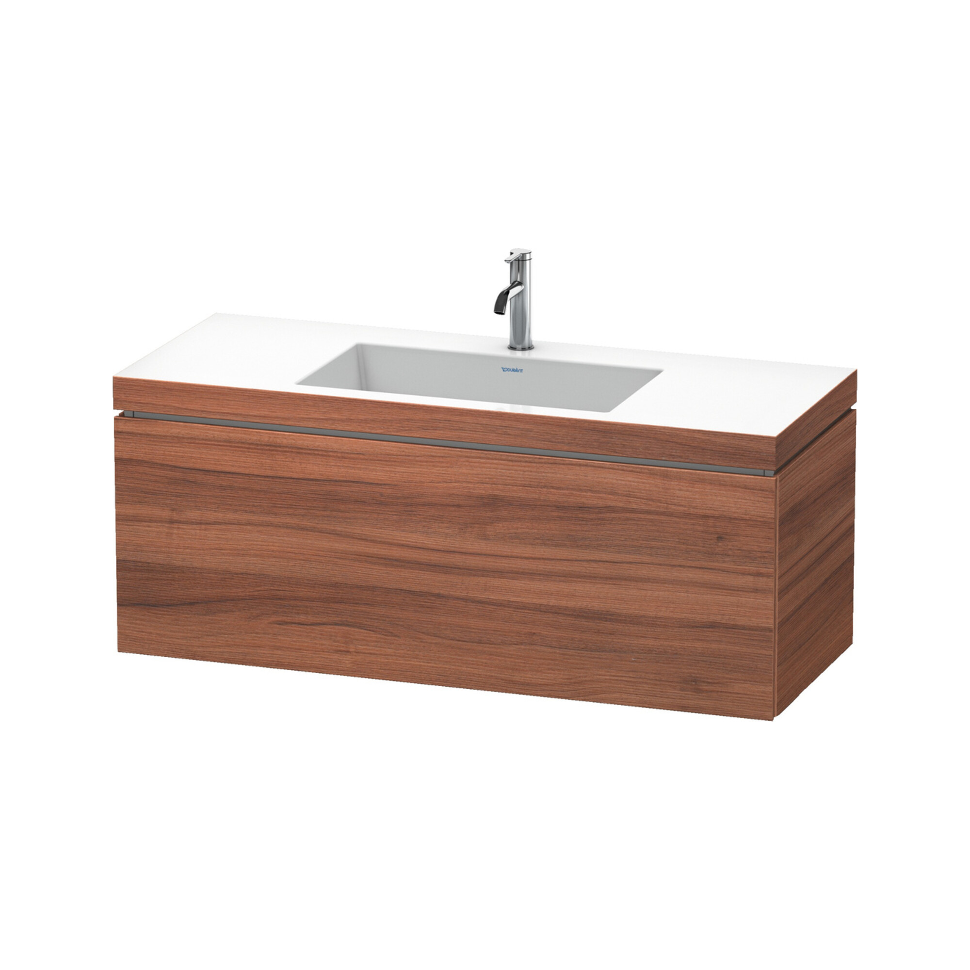 Duravit Waschtischunterschrank c-bonded L-Cube 120x48cm, 1 HL, N Nat, 1 Ausz., wandhängend