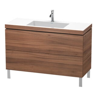 Duravit Waschtischunterschrank c-bonded L-Cube 120x48cm, 1 HL, N Nat, 2 Ausz., steh.