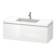 Duravit Waschtischunterschrank c-bonded L-Cube 120x48cm, 1 HL, we. hgl, 1 Ausz., wandhängend-1