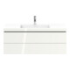 Duravit Waschtischunterschrank c-bonded L-Cube 120x48cm, 1 HL, we. hgl, 2 Schub., wandhängend