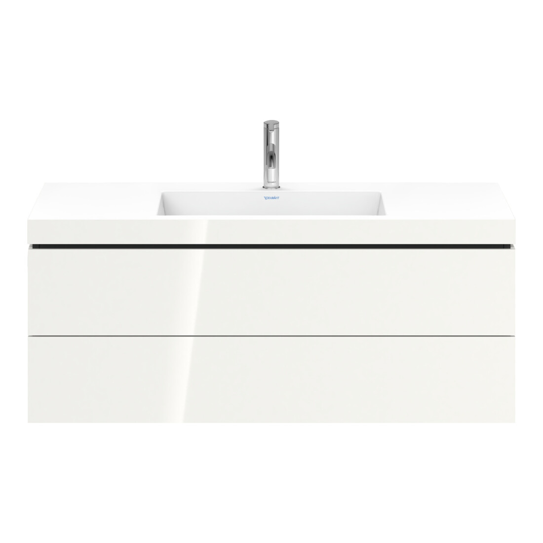 Duravit Waschtischunterschrank c-bonded L-Cube 120x48cm, 1 HL, we. hgl, 2 Schub., wandhängend