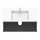 Duravit Waschtischunterschrank c-bonded L-Cube 120x48cm, 1 HL, we. hgl, 2 Schub., wandhängend