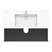 Duravit Waschtischunterschrank c-bonded L-Cube 120x48cm, 1 HL, we. ma, 2 Schub., wandhängend-2