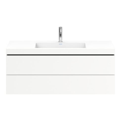 Duravit Waschtischunterschrank c-bonded L-Cube 120x48cm, 1 HL, we. ma, 2 Schub., wandhängend
