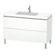 Duravit Waschtischunterschrank c-bonded L-Cube 120x48cm, 1 HL, we. matt, 2 Ausz., steh.-1