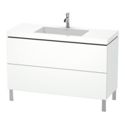 Duravit Waschtischunterschrank c-bonded L-Cube 120x48cm, 1 HL, we. matt, 2 Ausz., steh.