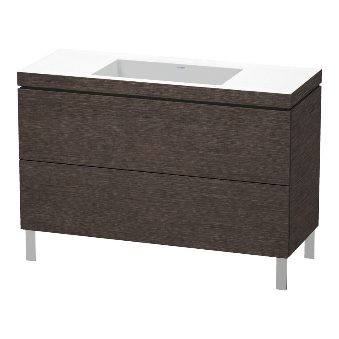 Duravit Waschtischunterschrank c-bonded L-Cube 120x48cm, o HL, E d geb., 2 Ausz., steh.