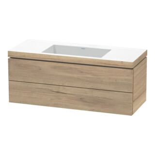 Duravit Waschtischunterschrank c-bonded L-Cube 120x48cm, o HL, E marm., 2 Schub., wandhängend