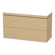 Duravit Waschtischunterschrank c-bonded L-Cube 120x48cm, o HL, E N, 2 Ausz., bodensteh.