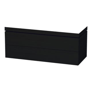 Duravit Waschtischunterschrank c-bonded L-Cube 120x48cm, o. HL, Ei sw, 2 Schubkästen