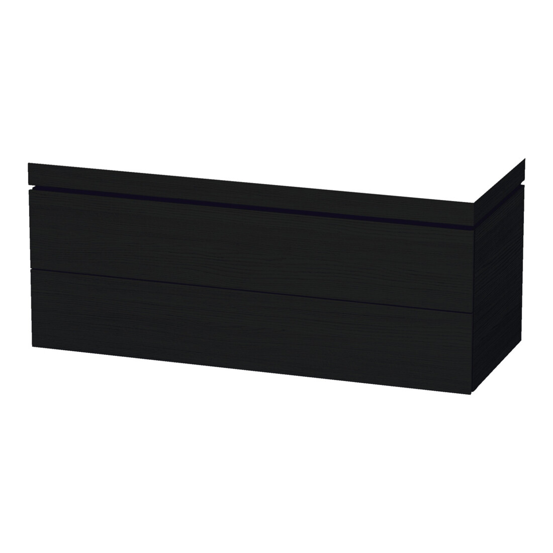 Duravit Waschtischunterschrank c-bonded L-Cube 120x48cm, o. HL, Ei sw, 2 Schubkästen