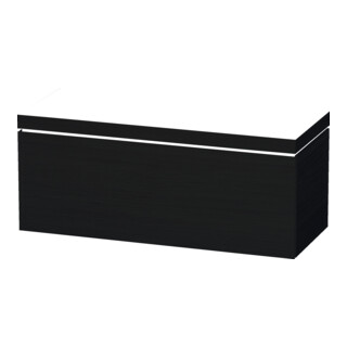 Duravit Waschtischunterschrank c-bonded L-Cube 120x48cm, o. HL, Eiche schwarz, 1 Auszug