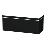 Duravit Waschtischunterschrank c-bonded L-Cube 120x48cm, o. HL, Eiche schwarz, 1 Auszug