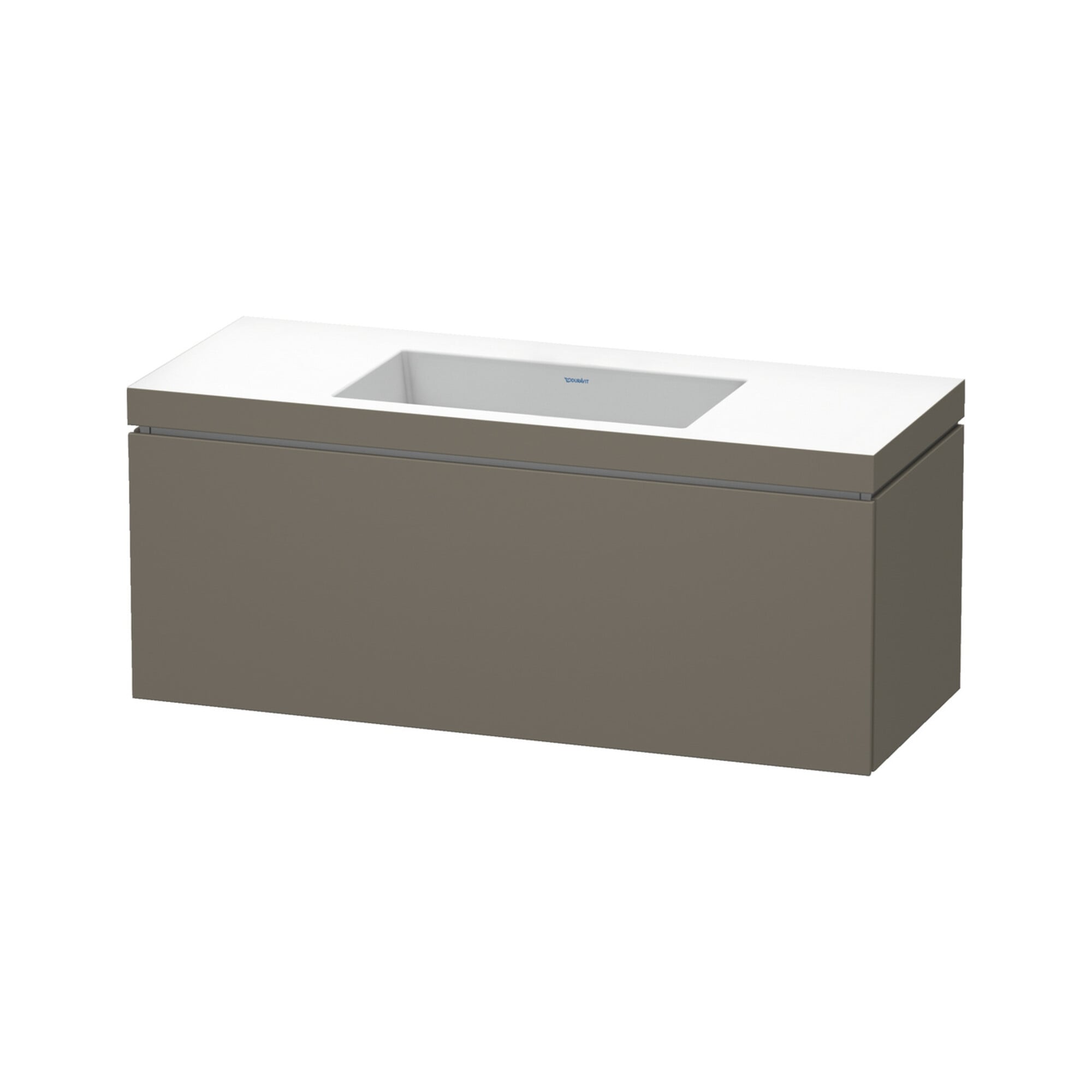 Duravit Waschtischunterschrank c-bonded L-Cube 120x48cm, o HL, f G m, 1 Ausz., wandhängend