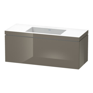 Duravit Waschtischunterschrank c-bonded L-Cube 120x48cm, o HL, f Gr hgl, 1 Ausz., wandhängend