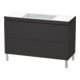 Duravit Waschtischunterschrank c-bonded L-Cube 120x48cm, o HL, gra matt, 2 Ausz., steh.-1