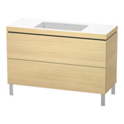 Duravit Waschtischunterschrank c-bonded L-Cube 120x48cm, o HL, med. Ei, 2 Ausz., steh.