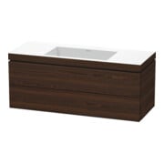 Duravit Waschtischunterschrank c-bonded L-Cube 120x48cm, o HL, N geb., 2 Schub., wandhängend