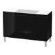 Duravit Waschtischunterschrank c-bonded L-Cube 120x48cm, o HL, sw hgl, 2 Ausz., steh.-1