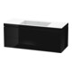 Duravit Waschtischunterschrank c-bonded L-Cube 120x48cm, o HL, sw hgl, 2 Schub., wandhängend-1