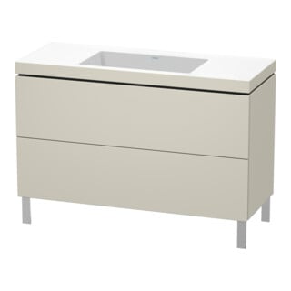 Duravit Waschtischunterschrank c-bonded L-Cube 120x48cm, o HL, Tau ma, 2 Ausz., steh.