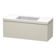 Duravit Waschtischunterschrank c-bonded L-Cube 120x48cm, o HL, Tau matt, 1 Ausz., wandhängend