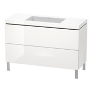Duravit Waschtischunterschrank c-bonded L-Cube 120x48cm, o HL, we. hgl, 2 Ausz., steh.