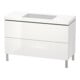 Duravit Waschtischunterschrank c-bonded L-Cube 120x48cm, o HL, we. hgl, 2 Ausz., steh.-1