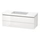 Duravit Waschtischunterschrank c-bonded L-Cube 120x48cm, o HL, we. hgl, 2 Schub., wandhängend-1