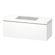 Duravit Waschtischunterschrank c-bonded L-Cube 120x48cm, o HL, we. ma, 1 Ausz., wandhängend