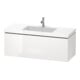 Duravit Waschtischunterschrank c-bonded L-Cube 120x48cm, o HL, we. ma, 1 Ausz., wandhängend