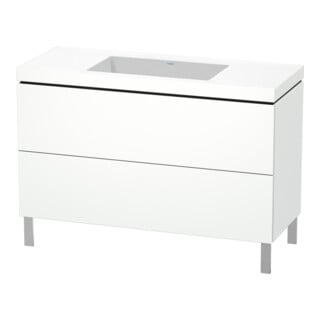 Duravit Waschtischunterschrank c-bonded L-Cube 120x48cm, o HL, we. ma, 2 Ausz., steh.