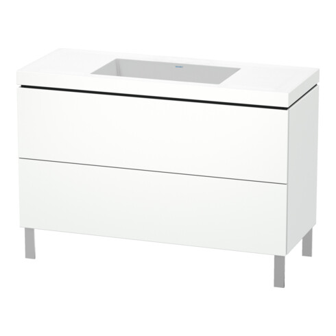 Duravit Waschtischunterschrank c-bonded L-Cube 120x48cm, o HL, we. ma, 2 Ausz., steh.