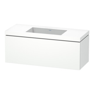 Duravit Waschtischunterschrank c-bonded L-Cube 120x48cm, o HL, we. matt, 1 Ausz., wandhängend