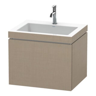 Duravit Waschtischunterschrank c-bonded L-Cube 60 x48cm, 1 Hahnl., lei, 1 Ausz., wandhängend