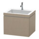 Duravit Waschtischunterschrank c-bonded L-Cube 60 x48cm, 1 Hahnl., lei, 1 Ausz., wandhängend-1