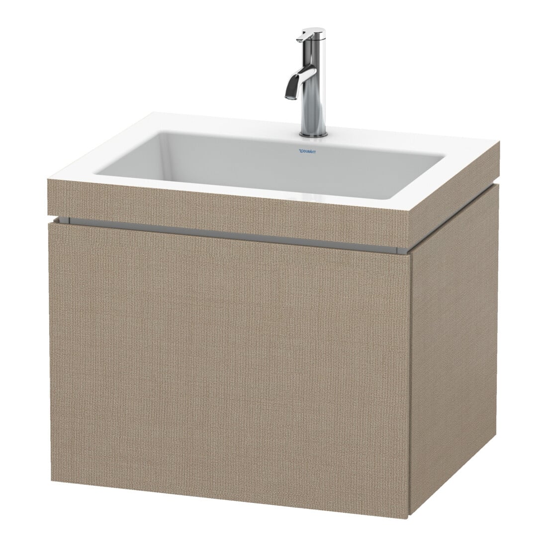 Duravit Waschtischunterschrank c-bonded L-Cube 60 x48cm, 1 Hahnl., lei, 1 Ausz., wandhängend