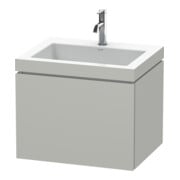 Duravit Waschtischunterschrank c-bonded L-Cube 60 x48cm, 1 HL, bg ma, 1 Ausz., wandhängend