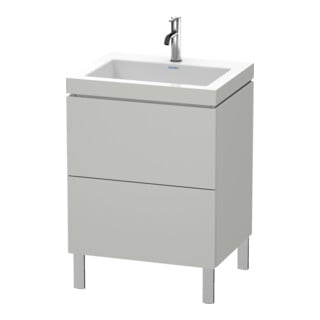 Duravit Waschtischunterschrank c-bonded L-Cube 60 x48cm, 1 HL, bg ma, 2 Ausz., steh.