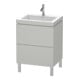 Duravit Waschtischunterschrank c-bonded L-Cube 60 x48cm, 1 HL, bg ma, 2 Ausz., steh.-1