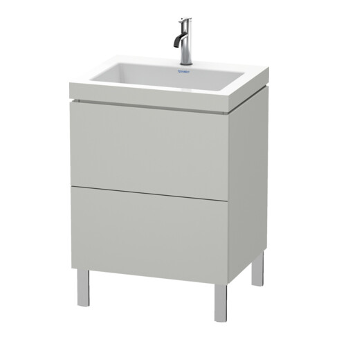 Duravit Waschtischunterschrank c-bonded L-Cube 60 x48cm, 1 HL, bg ma, 2 Ausz., steh.