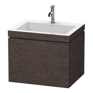 Duravit Waschtischunterschrank c-bonded L-Cube 60 x48cm, 1 HL, E d geb., 1 Ausz., wandhängend