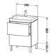 Duravit Waschtischunterschrank c-bonded L-Cube 60 x48cm, 1 HL, E N, 2 Ausz., bodensteh.