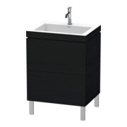 Duravit Waschtischunterschrank c-bonded L-Cube 60 x48cm, 1 HL, E s, 2 Ausz., bodensteh.
