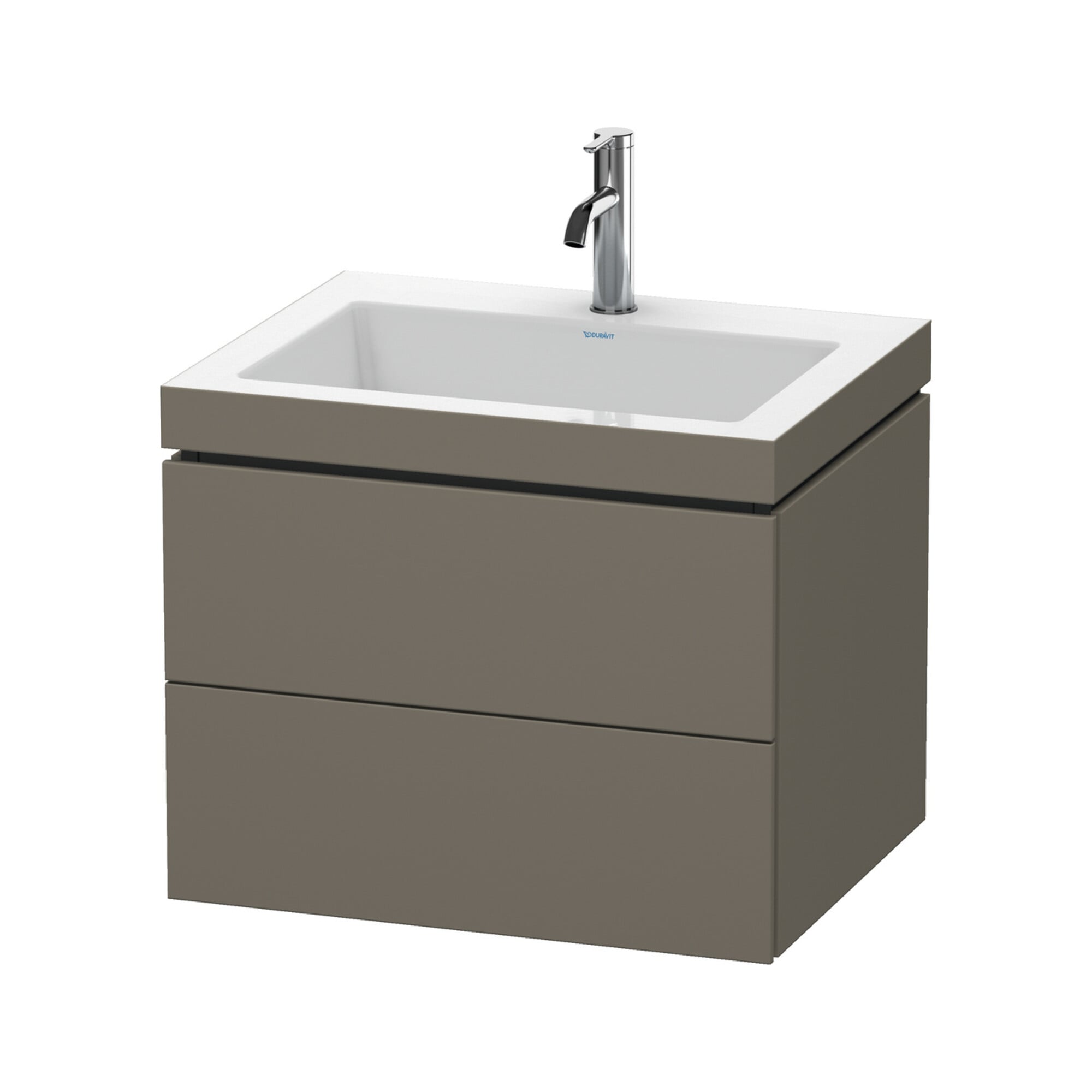 Duravit Waschtischunterschrank c-bonded L-Cube 60 x48cm, 1 HL, f G m, 2 Schub., wandhängend