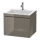 Duravit Waschtischunterschrank c-bonded L-Cube 60 x48cm, 1 HL, f Gr hgl, 1 Ausz., wandhängend-1